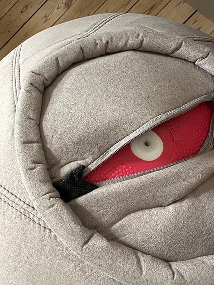 Pilatesboll för vardagsrummet