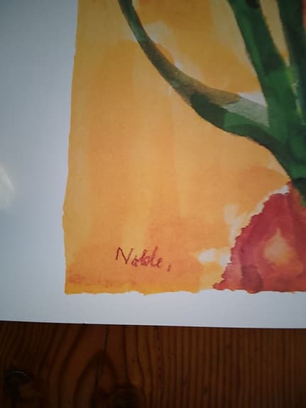 Färgstark konstposter med blommotiv av Emil Nolde.