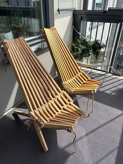 EcoFurn trädgårdsstol i trä