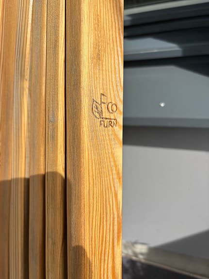 EcoFurn trädgårdsstol i trä