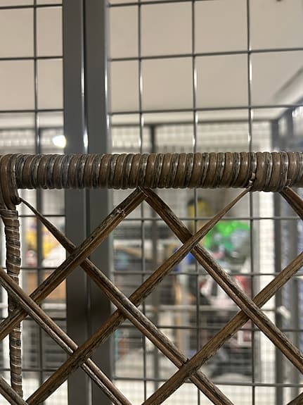 2st kruka med spaljé i rottingstil