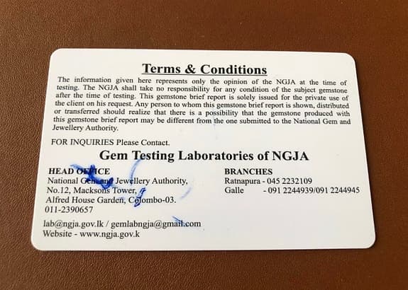 NGJA certifierad naturlig spinell 0,46 ct