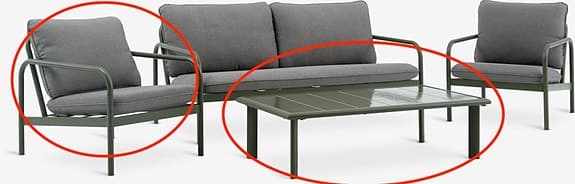 Stol och bord, Loungeset TEGLUM