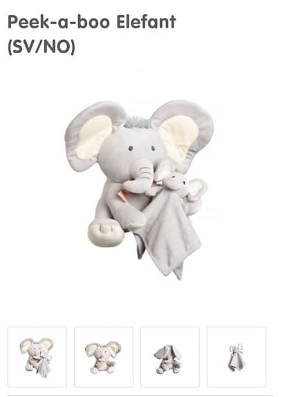 Gosedjur interaktiv elefant