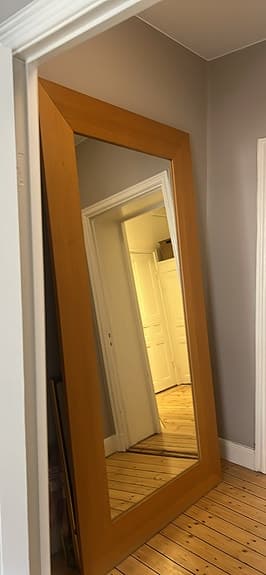Stor spegel 240 x 120 cm – mycket välskött