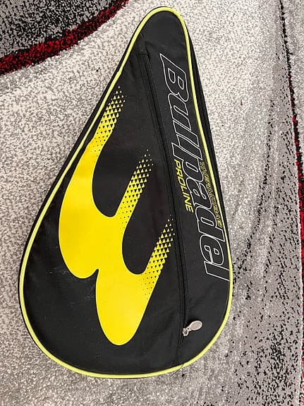Bullpadel padelracket med fodral svart/blå
