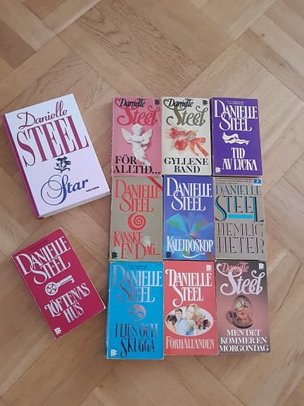 11 st böcker av danielle steel bokpaket