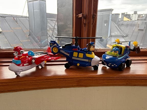PAW Patrol Mighty Pups – 3 fordon med figurer