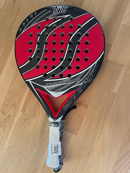 Spac Spin padelracket röd/svart