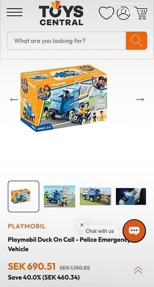 Playmobil 70915 polisbil med släp och figurset