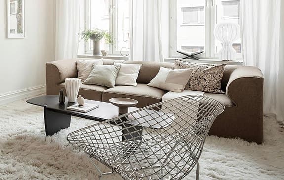 MENU - Norm Architects Audo Copenhagen - Eave Modular Sofa & Pouf - Bouclé Gold