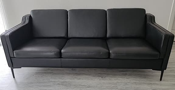 Design 3-sits skinnsoffa oanvänd