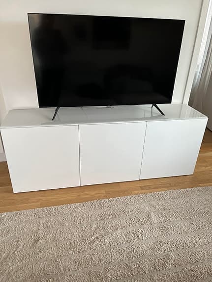BESTÅ Vit byrå/TV-bänk från IKEA - 180 cm