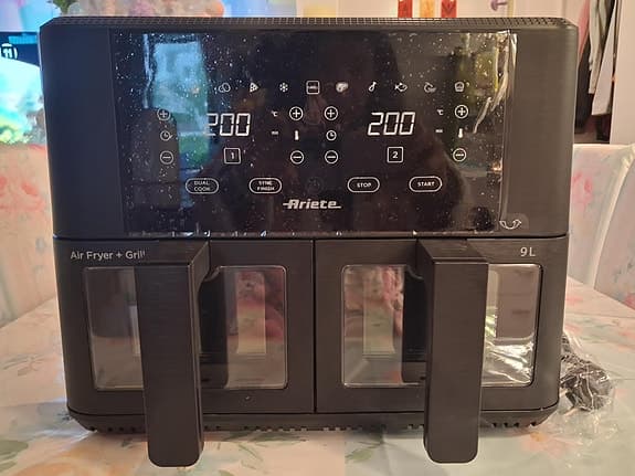 Helt ny dubbel korgar Ariete varmluftfritös 9 L, 2400 W