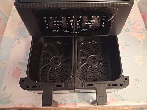 Helt ny dubbel korgar Ariete varmluftfritös 9 L, 2400 W
