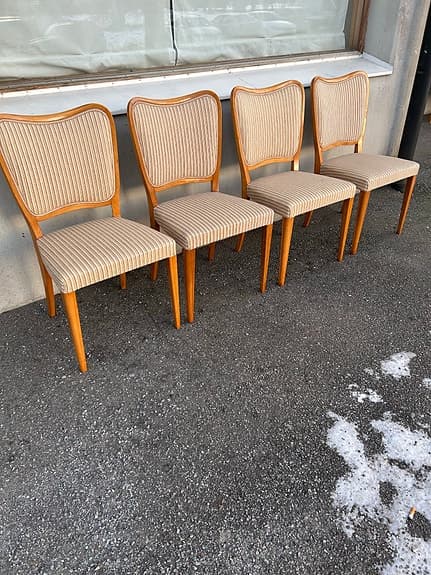 4 st vintage stolar Swedish Modern (1940/1950-tal)