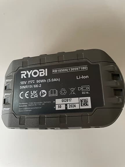 Ryobi gräsklippare batteridriven