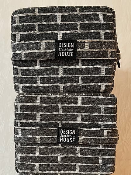 Design House Stockholm / 2 st ”Tegelsten”-Kuddar 40 cm