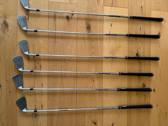Golfklubbor järnset 6 st