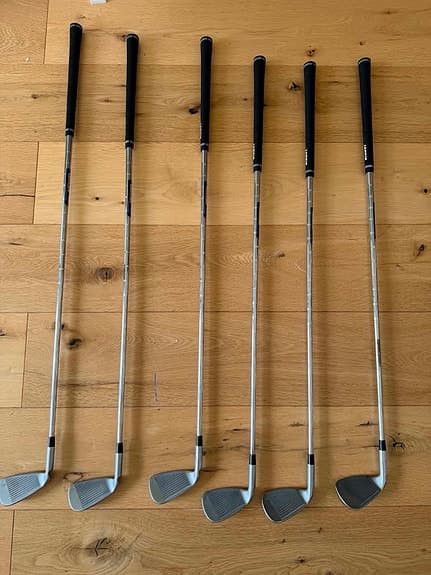 Golfklubbor järnset 6 st