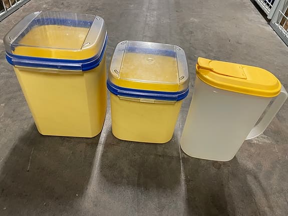 Vintage Tupperware kvartett förvaringsburk