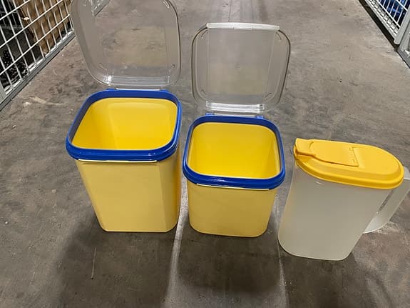Vintage Tupperware kvartett förvaringsburk