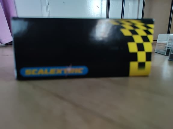 Scalextric Mitsubishi Lancer rallybil för bilbana