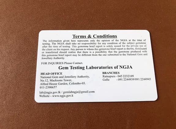 NGJA grön zirkon ädelsten 2,77 ct