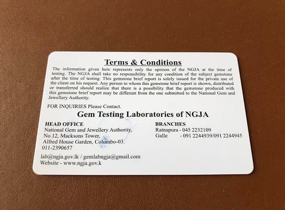 NGJA certifierad blå safir 0,69 ct