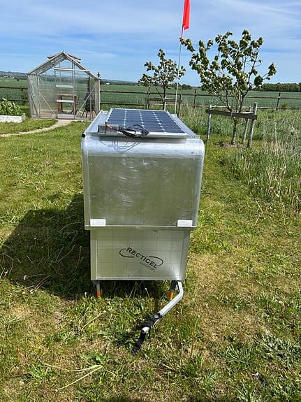 Expanderbar CYKELVAGN (med solpanel) som man kan sova i