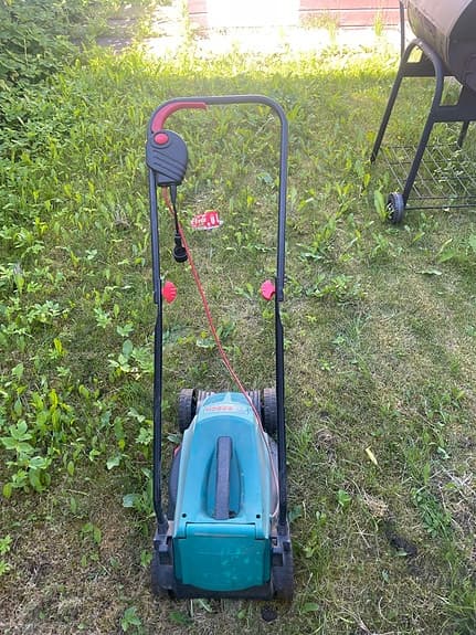 Bosch gräsklippare eldriven grön