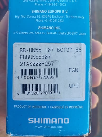 Shimano BB-UN55 BSA