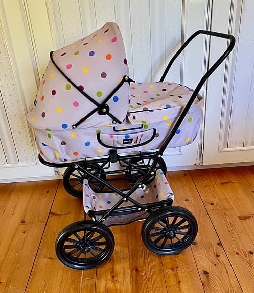 BRIO dockvagn grå med prickar