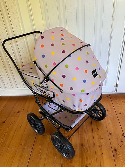 BRIO dockvagn grå med prickar