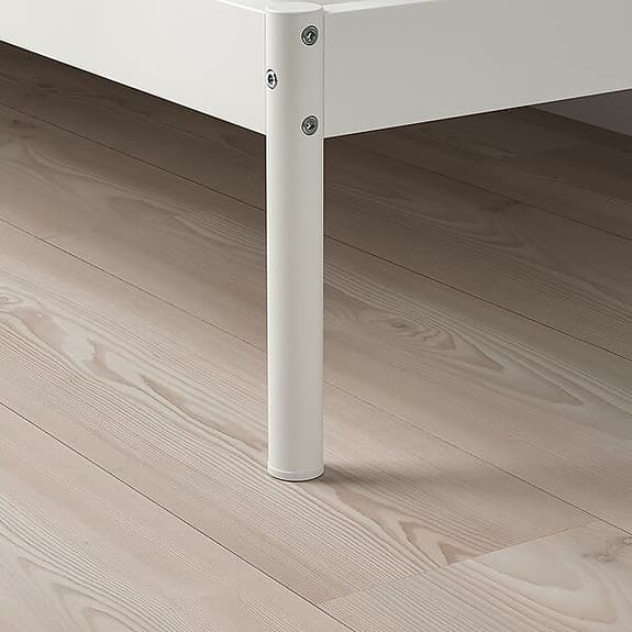 IKEA VEVELSTAD 120cm säng inkl. HAMARVIK resårmadrass + LURÖY Ribbotten