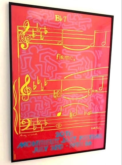 Keith Haring + Andy Warhol Original Poster 1986 Montreux