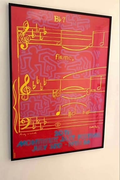 Keith Haring + Andy Warhol Original Poster 1986 Montreux