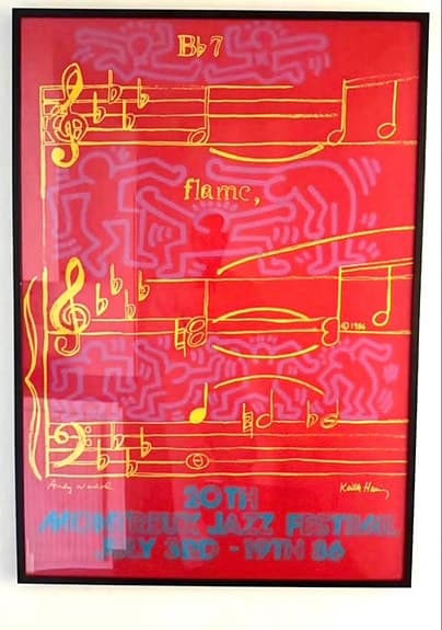 Keith Haring + Andy Warhol Original Poster 1986 Montreux