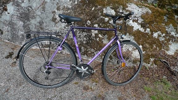 Herrcykel Mustang stor ram 60 cm 21 växlar 28 tum funkar att användas direkt