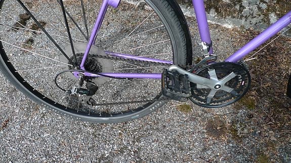 Herrcykel Mustang stor ram 60 cm 21 växlar 28 tum funkar att användas direkt