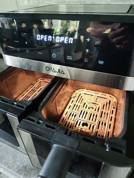 Oyama Varmluftsairfryer med dubbla korgar