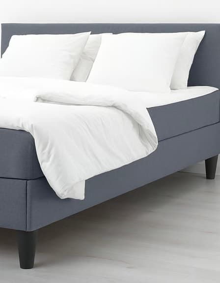 IKEA Säbovik 160 cm  säng med resårbotten grå