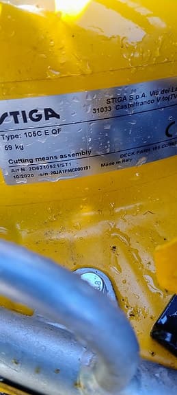 Stiga 105C E QF klippaggregat till åkgräsklippare