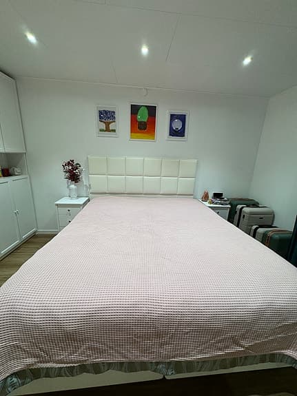 ljusrosa säng överkast för dubbelsäng