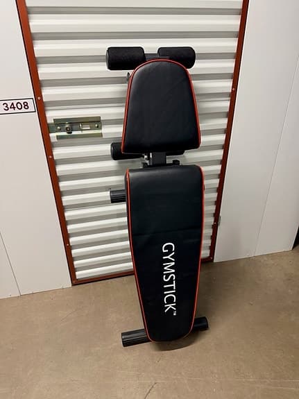 Gymstick träningsbänk situpbänk svart
