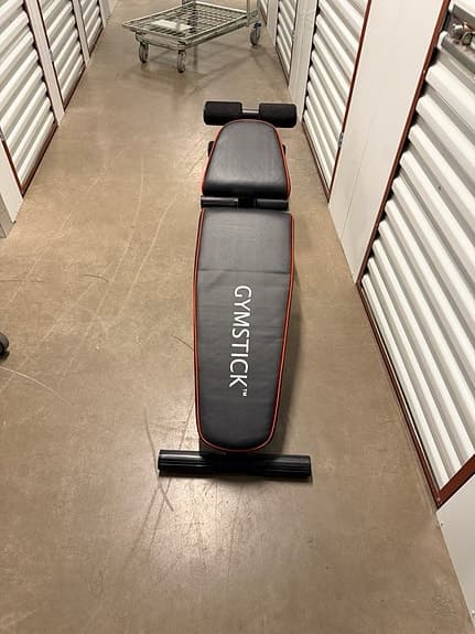 Gymstick träningsbänk situpbänk svart