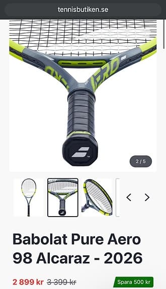 Babolat 2026 - Pure Aero 98” - Carlos Alcaraz