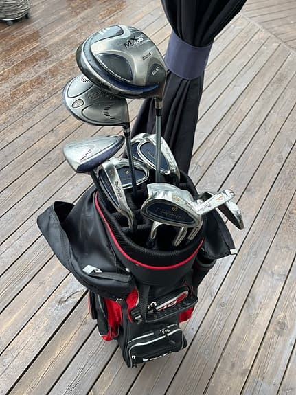 Mac Gregor golfset med vagnbag dam höger