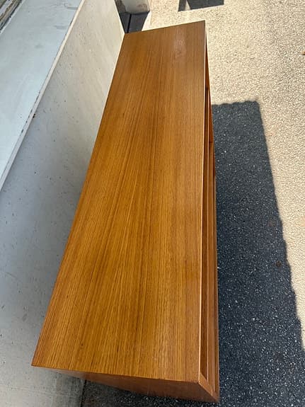 Retro bokhylla i teak (84x100x27 cm) – Fint skick!