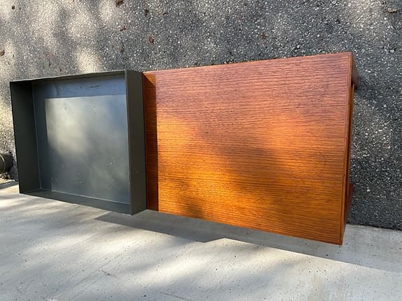 Klassiskt retro blombord/soffbord/sidobord i teak – 1950/60-tal
